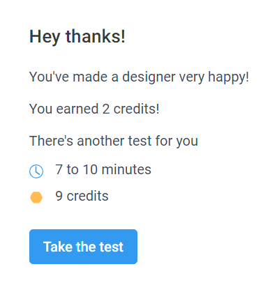 High Paying User Testing