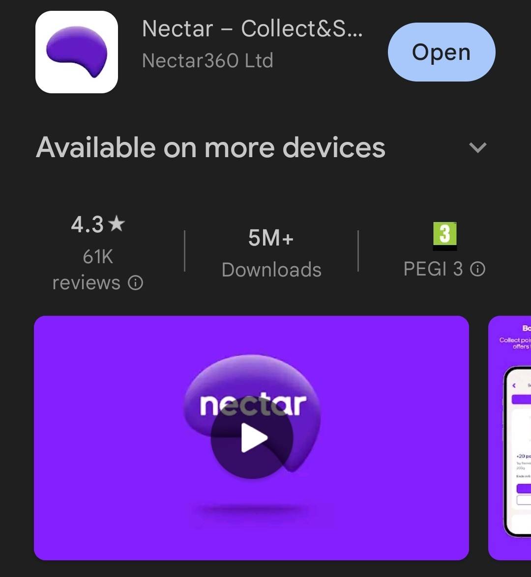 Screenshot of the app installed on a Samsung smartphone.